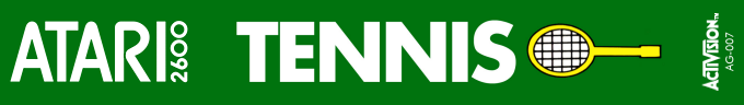 Tennis logo for Atari 2600